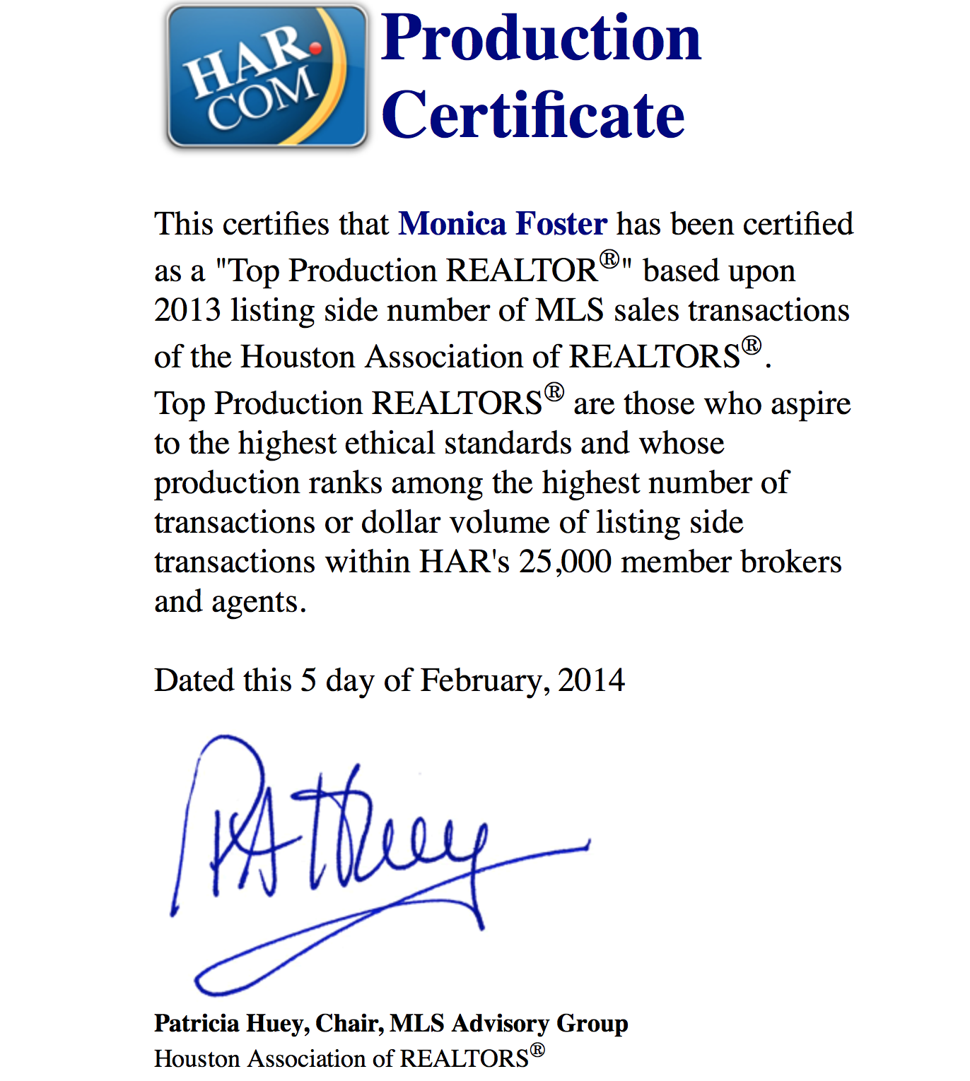 HARTopProduction3rdQtr2013ListingSideDollarVolume