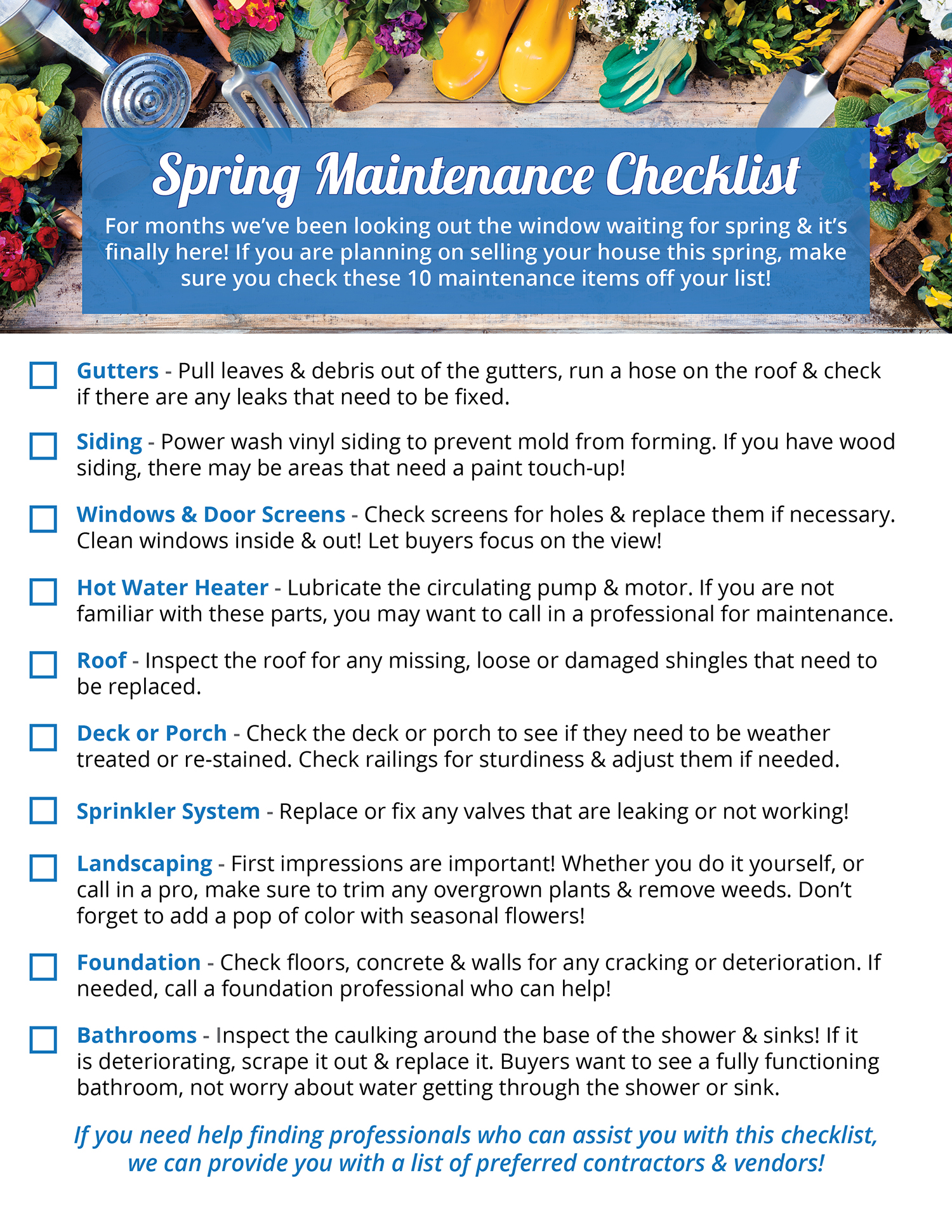 Your Home’s Spring Maintenance Checklist [INFOGRAPHIC] | Simplifying The Market